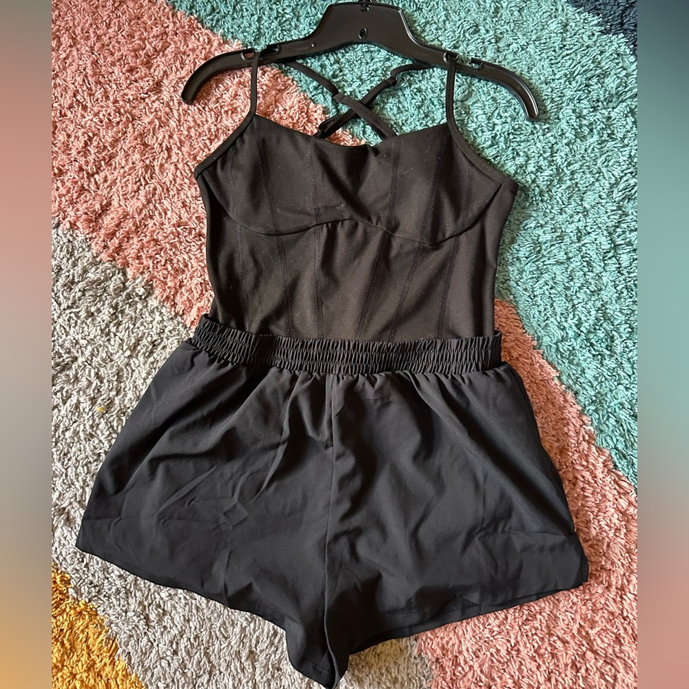 Victoria's Secret Pink Black Runsie